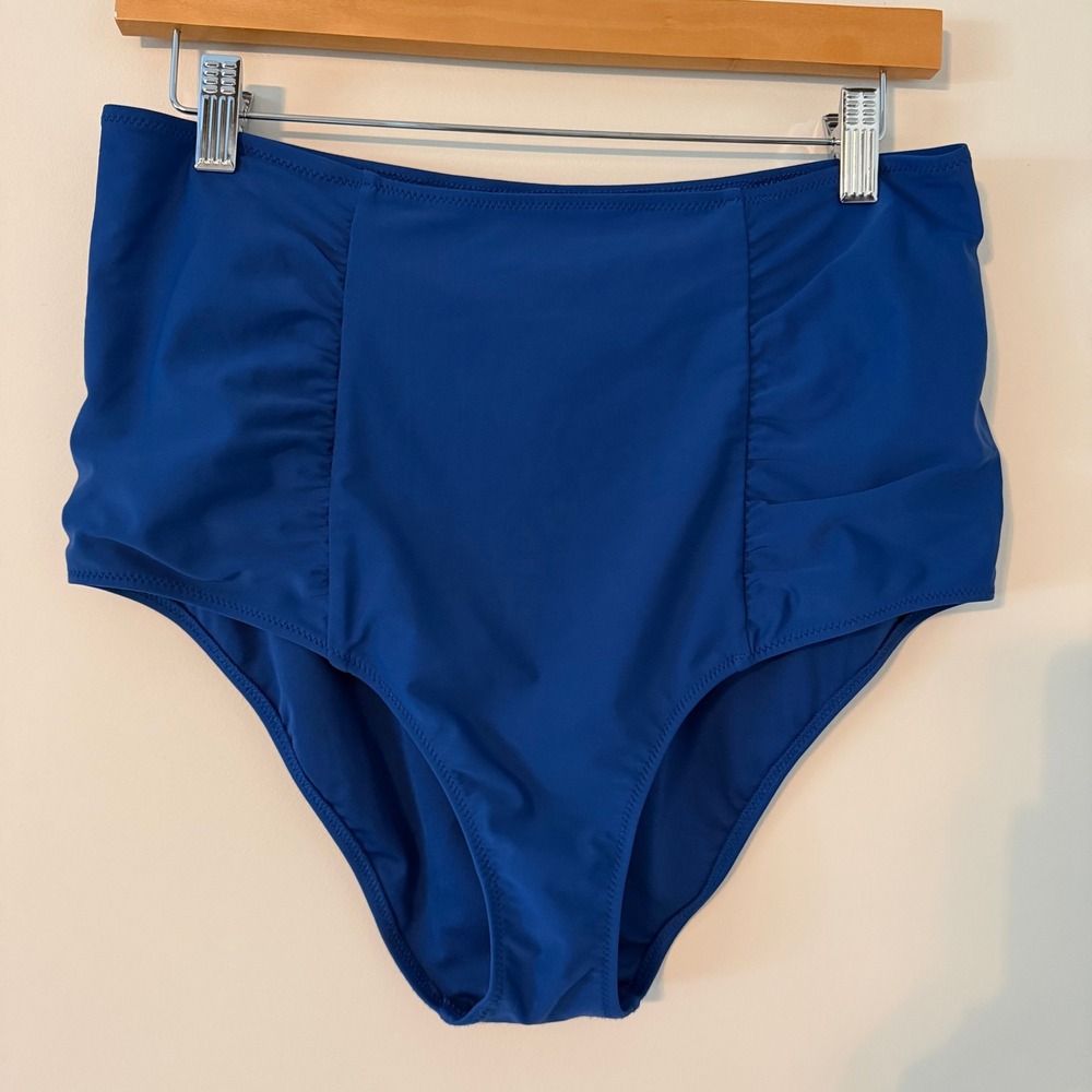 Aerie Royal Blue High Waisted Full Coverage Swimsuit Bottoms Size XL